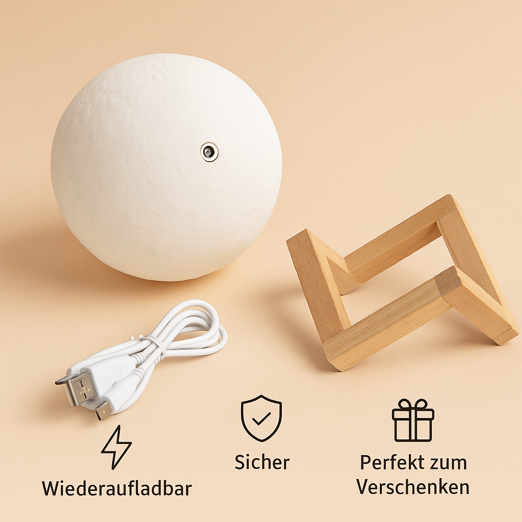 Lunara V3 - 3D Nacht-Mond-Licht