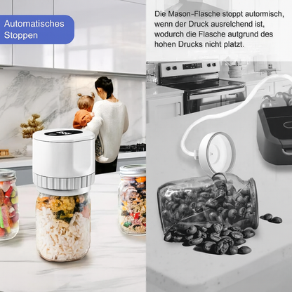 GlasVakuum Pro – Elektrischer Vakuumierer für Einmachgläser