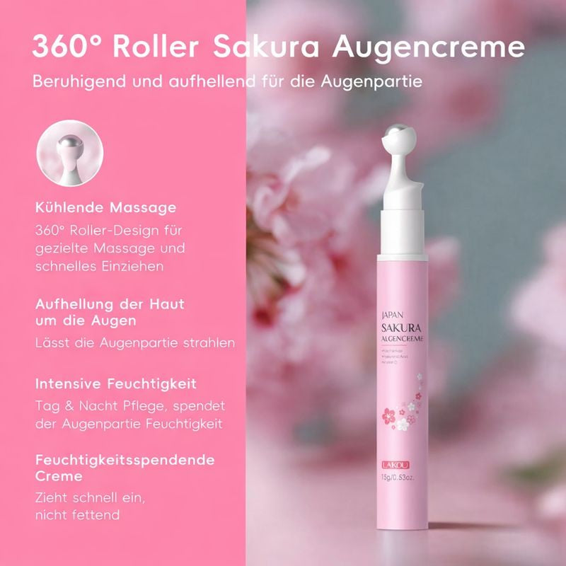 FjordGlow Sakura – Erfrischende Augenpflege mit 360° Rollmassage