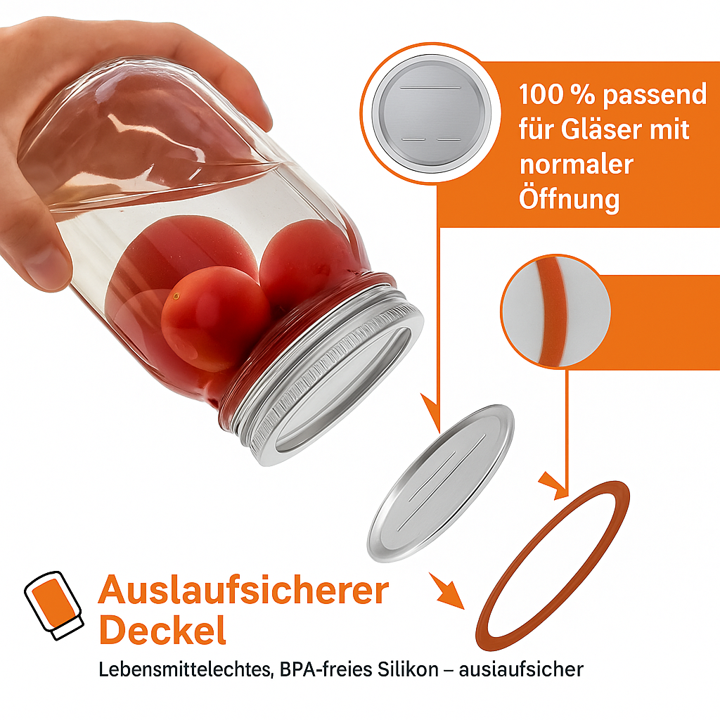 GlasVakuum Pro Deckel – Ersatzdeckel für perfekte Frische